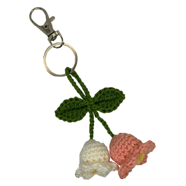 Lily Of The Valley KeyChain (2 Blooms)