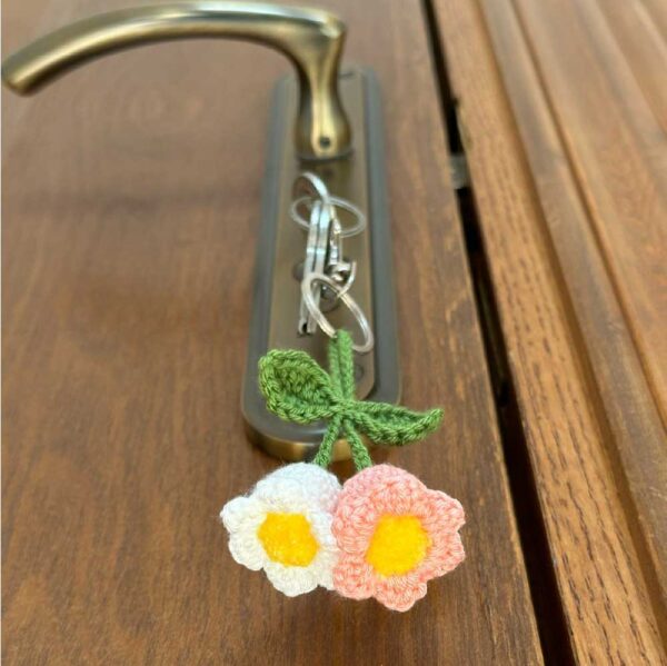 Lily Of The Valley KeyChain (2 Blooms) - Image 4